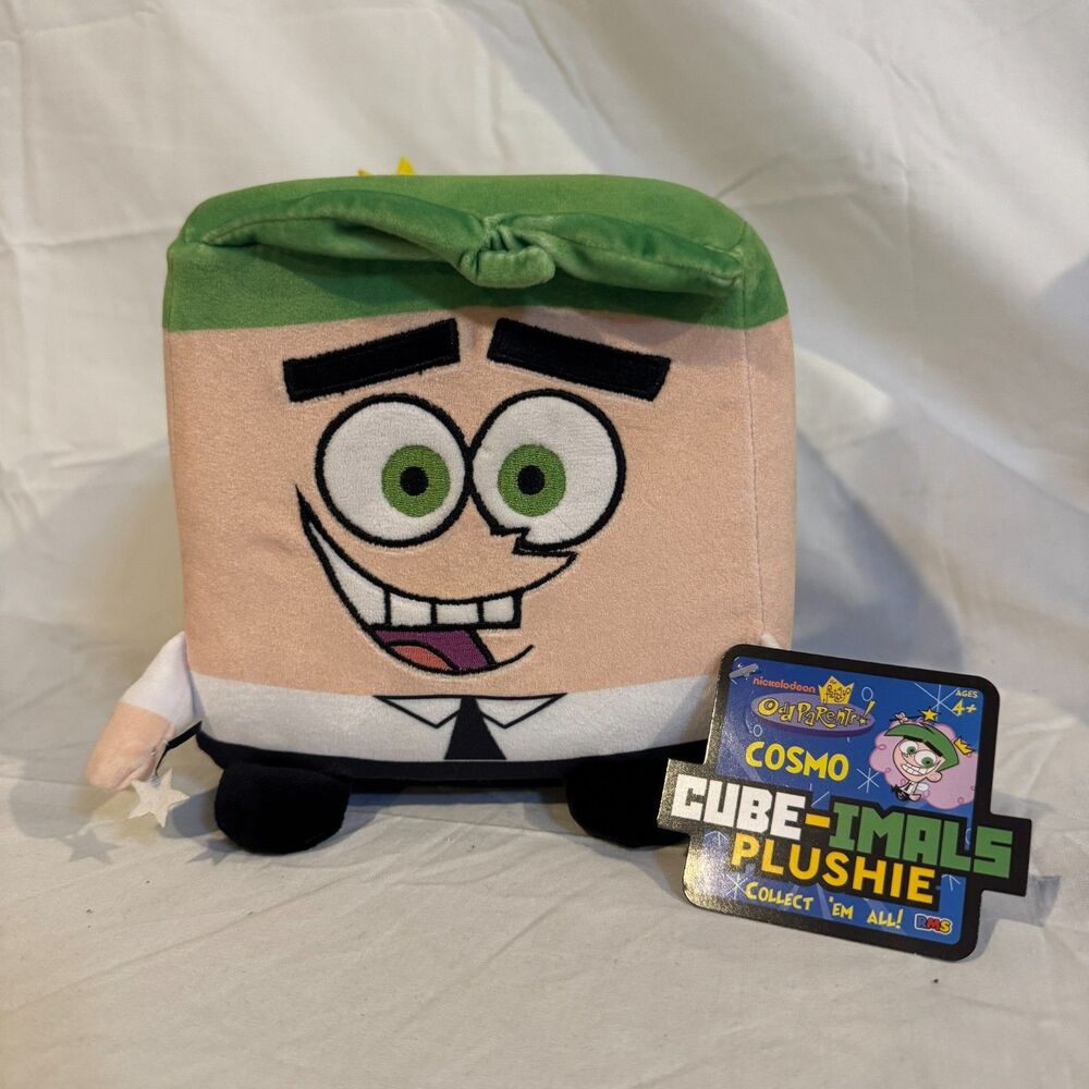 Fairly OddParents Cosmo Cube-Imals Plushie Nickelodeon RMS International NWT New